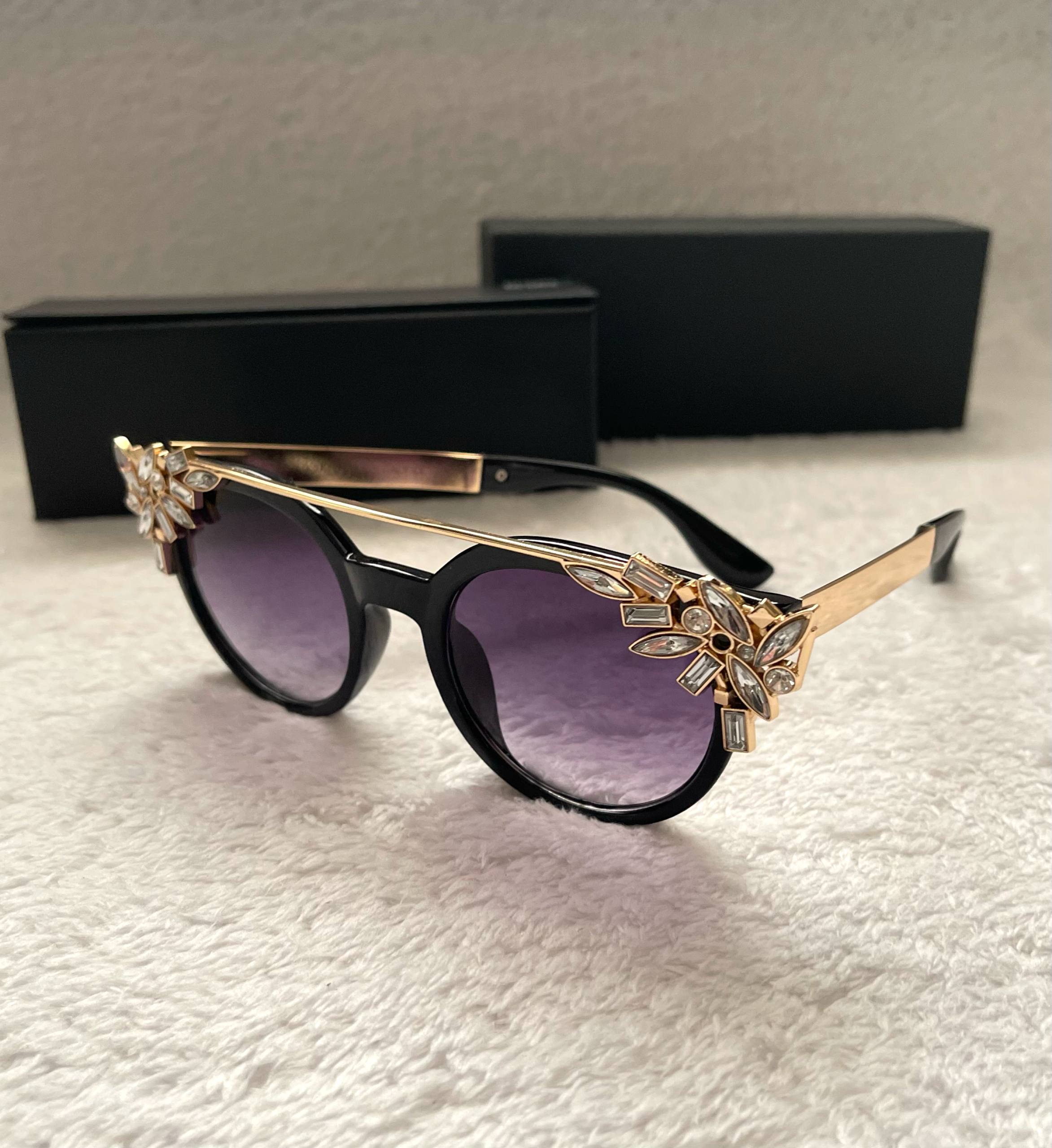 عینک سواروسکی نگین دار (کد 127)