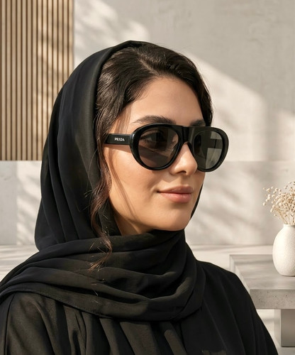 عینک آفتابی پرادا اورسایز ترند - کد 1094